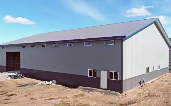Q235B Casita de acero galvanizado a medida Fabricación Casita industrial para almacén Sala de talleres