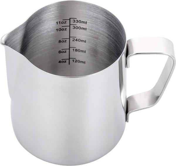 12 Oz Stainless Steel Milk Pitcher For Espresso Machine  CE  Certification