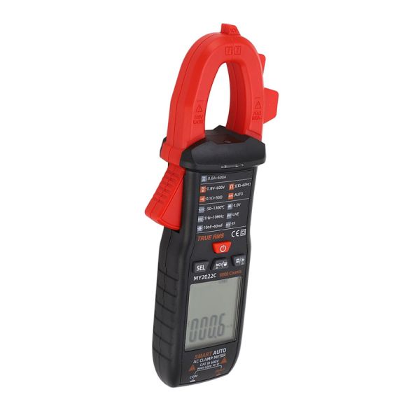 High Precision 600A Clamp Meter With True RMS Frequency Temperature Measurement