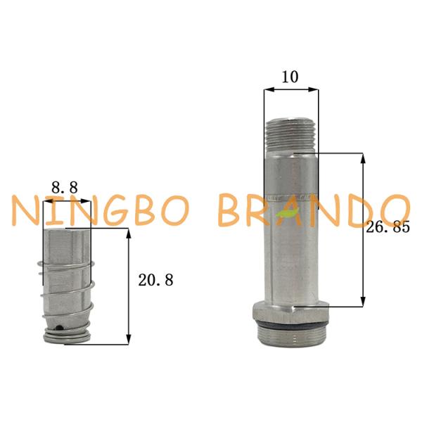 путь диаметра 2 10.0mm наружный нормально закрывал Armature клапана соленоида