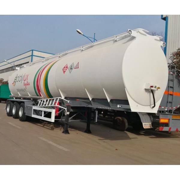 High Capacity Flatbed Tri-Axle 45000 50000 Liter Fuel Tanker Crude Oil Tank Trailer