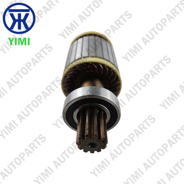 OEM Standard Starter Armature with Copper Windings and Dynamic Balancing for ISUZU NPR 4HF1 Truck