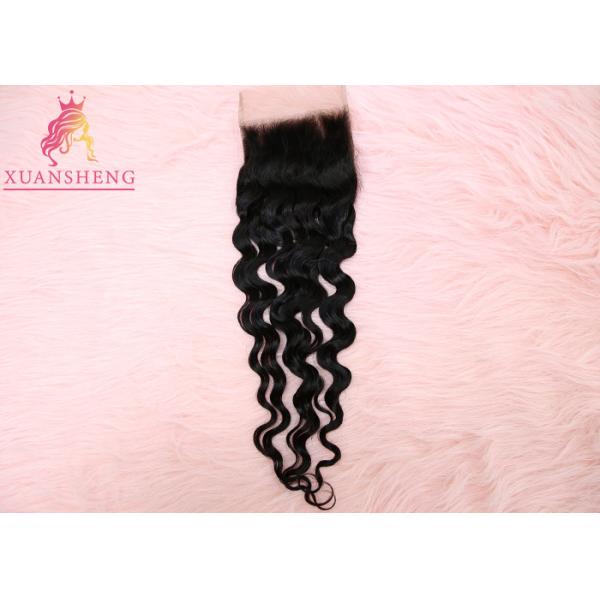 100% Virgin Raw 5x5 Lace Closure Unprocessed Hair Loose Wave No Shedding And No Tangle