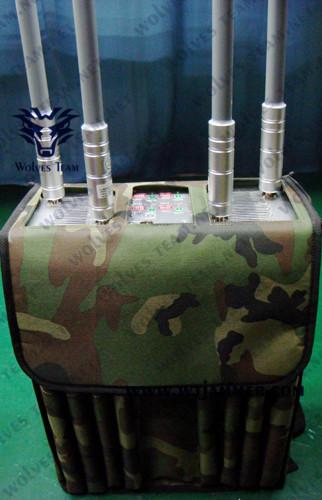 Military Durable VIP Protection Security Backpack Jammer High Power GPS WIFI5.8G Drone Signal Jammer