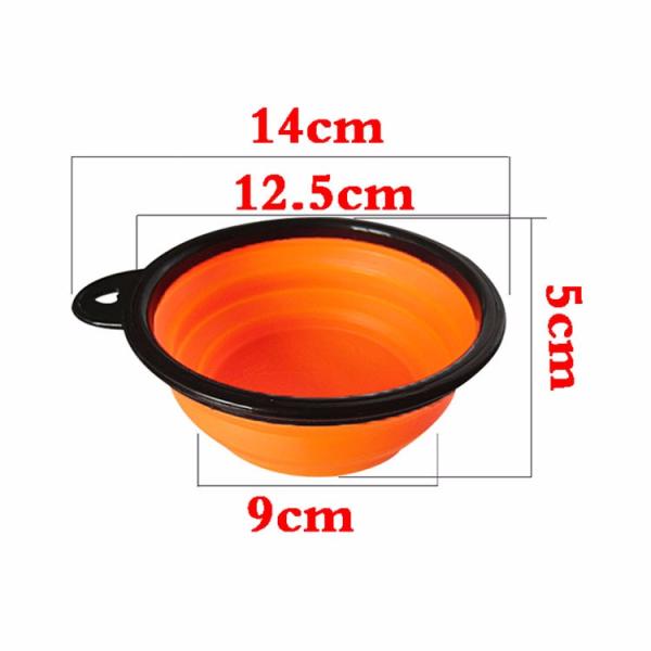 12oz аксессуары поставок любимца шара собаки силикона перемещения 1,5 чашек складные