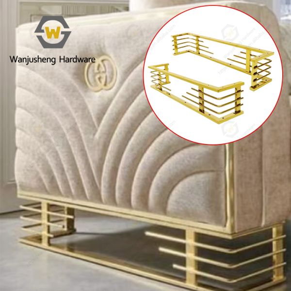 New Design Hardware Accessories Sofa Legs Gold Sofa Armchair Base Metal Iron Steel Sofa Frame for Living Room Hotel