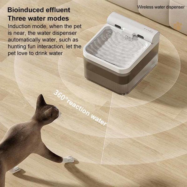 OEM Automatic Pet Water Fountain, Quiet Filtered Large Capacity Wireless Water Dispenser Wholesale