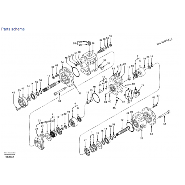 Volvo excavator K3V180DTP-9N(PTO) EC360 SA 7220-00700 hydraulic main pump new spare parts