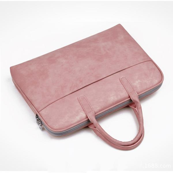 Women's PU Leather Business Laptop Bag Fashionable For Daily Use