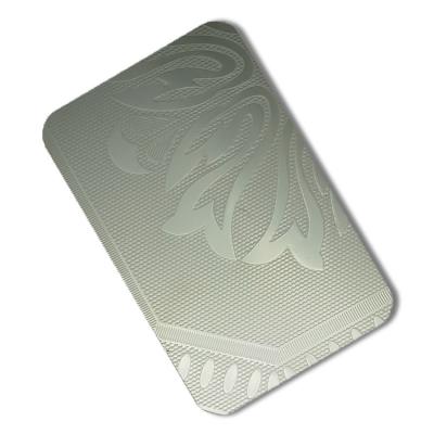 JIS 304 Embossed Stainless Steel Sheet Kitchen Wall Panels 0.3mm - 3mm Flower Pattern