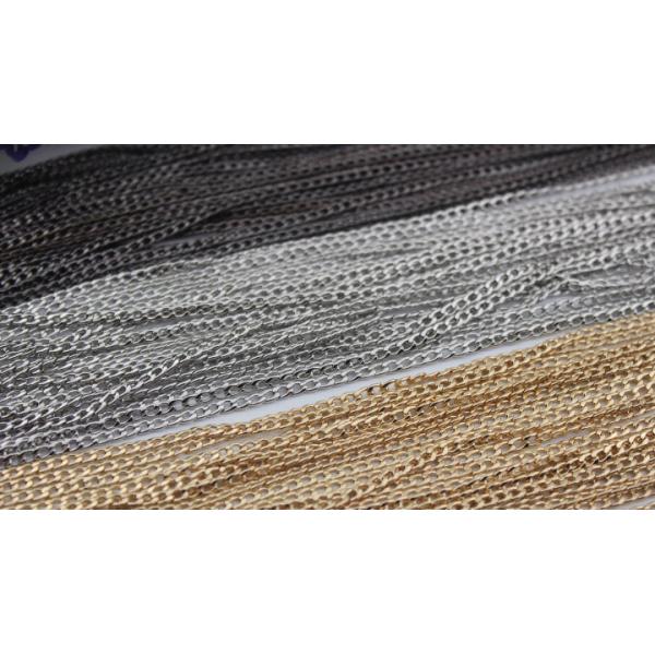 Cheaper iron material 3 mm width gold adjustable metal bag accessories metal chain for handbags