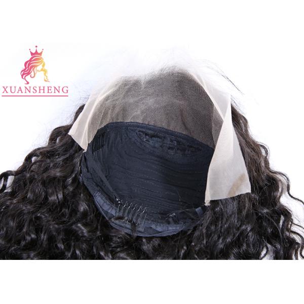 100% Human Lace Front Wigs Unprocessed Brazilian Italian Curly Natural Color