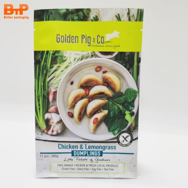 Aluminum Box Pouch of Eight Side-sealing Bag Flat Bottom Pouch square Bottom Bags for Food Packaging