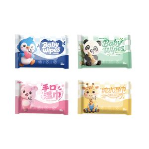 Wholesale Alcohol-Free Pure Water Panda Mini Cleaning Wipes