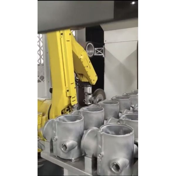 ±0.02mm Precision Robotic Deburring Machine for Die Cast Aluminum Alloy Valve Body