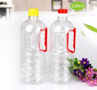 Botella plástica de la salsa de soja del aceite de mesa del ANIMAL DOMÉSTICO con el ODM del OEM de la manija