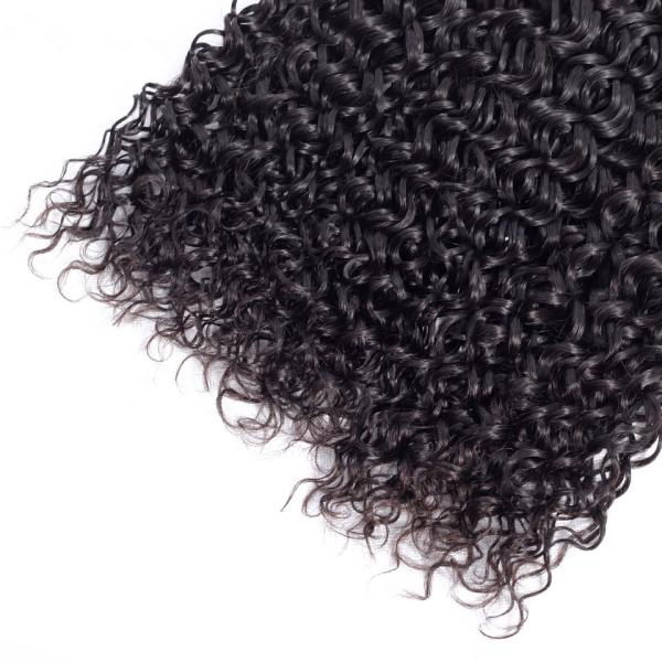 Prolongements non-traités de cheveux de Vierge de la vague d'eau 100 indiens naturels