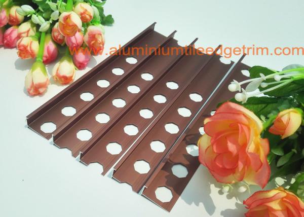 10mm Aluminium Tile Edge Trim   ,  Straight Edge Bathroom Outside Tile Corner Trim
