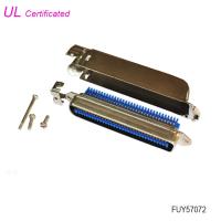 70640 Conector Amfenol Champ RJ21 64 Pin Conector centrónico masculino 32 pares Tipo IDC con entrada lateral