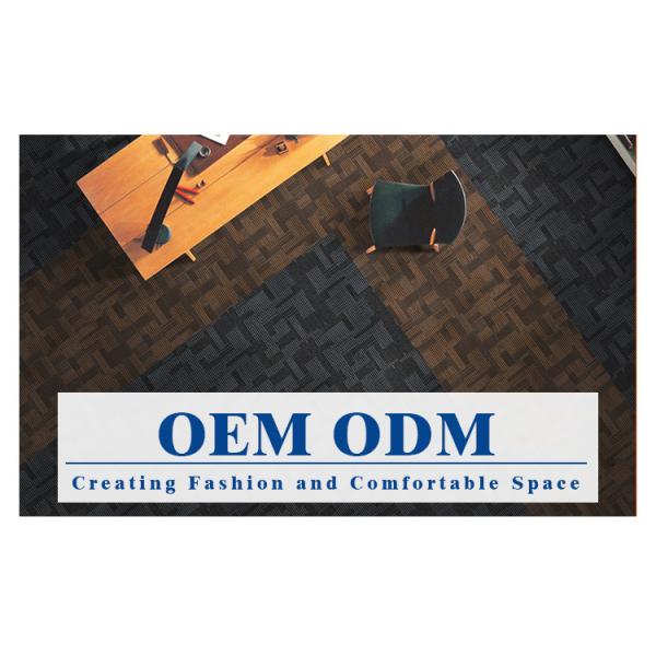 100% Solution Dyed Integrated Pattern Loop Pile Polypropylene Carpets Square Design