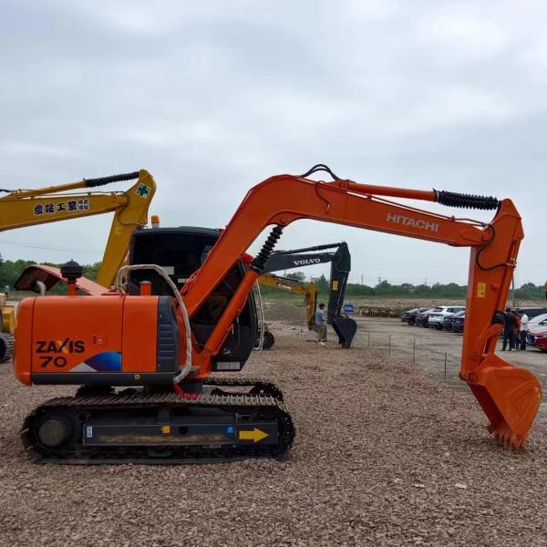 Used Mini Excavator Hitachi ZX70 Secondhand 7t Original Crawler Tracked Digger