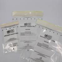 7 Fente de couverture de sac absorbant UN 2814 95kPa Sac à échantillons apparence blanche 550 ml
