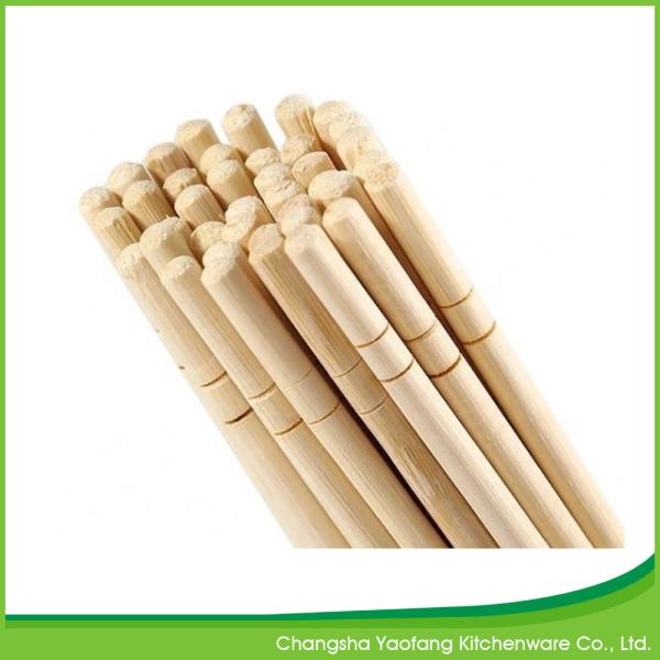 23cm Customized Round Bamboo Chopsticks Disposable With OPP Wrapper