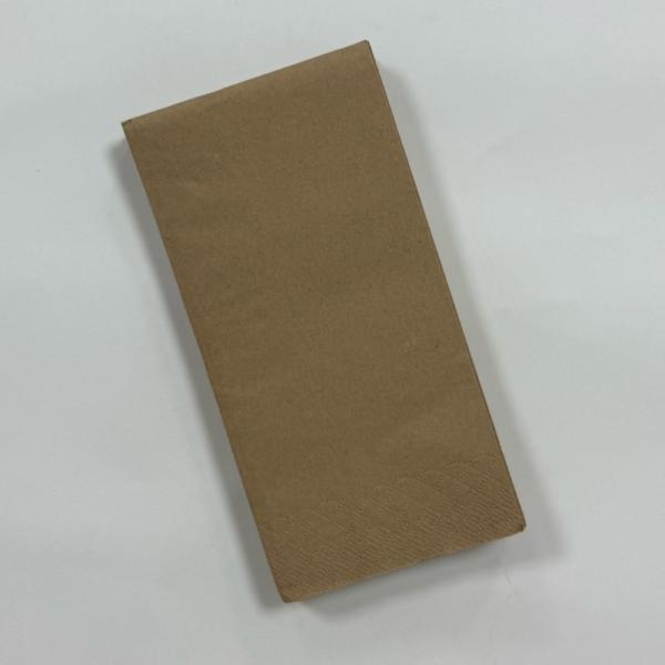 3 Ply 1/8 Fold Brown Paper Napkins Wedding & Bar Decorative Paper Napkins