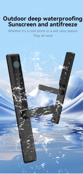 Qleung S960 Smart Door Lock With Card Key Code App Fingerprint Recognition For Home