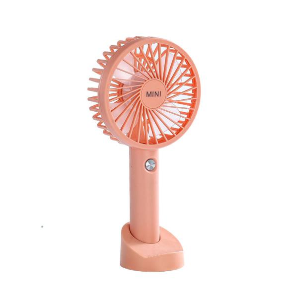 Portable Handheld Mini Fan with 4 Rotary Vane and Rechargeable USB Power