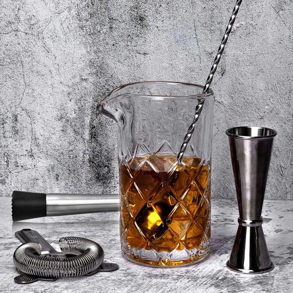 Produtos vidreiros quentes Manhattan Crystal Barware Mixology Cocktail Set da casa da venda das Amazonas