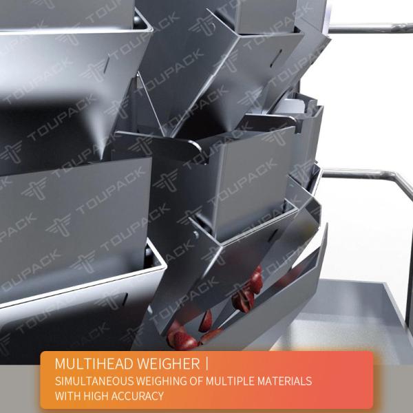 Смешанный Weigher Multihead легкой закускы машины упаковки Vffs сухофрукта системы упаковки