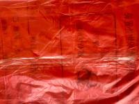 Semi a lavanderia solúvel da água ensaca o material do LDPE da cor vermelha para o hospital