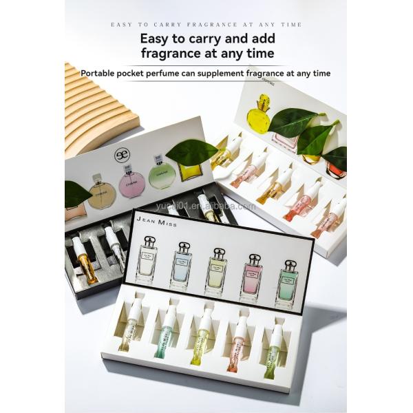 Floral Scent Women's Perfume Sample Set 3ml*5 Eau de Toilette in All-Purpose Gift Box