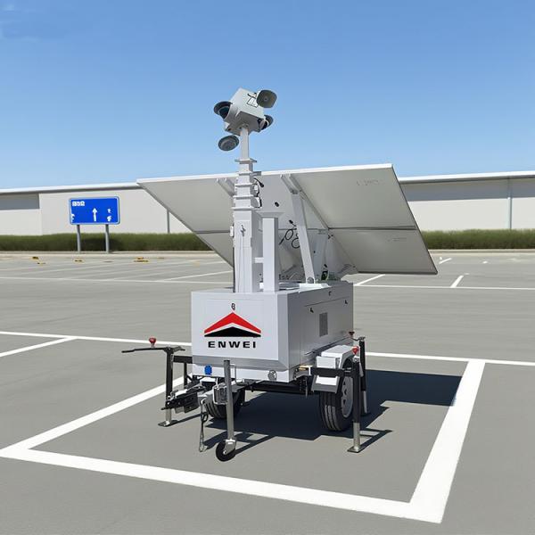 Despliegue Flexible de Posiciones del Remolque CCTV con Energía Solar para la Vigilancia de Estacionamientos