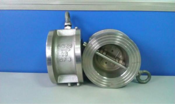 Dual Disc Wafer Type Check Valve Butterfly API 594 ANSI 150LB For Water