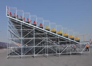 Demountable Portable Seating Stands / Aluminum Stadium Bleachers For Golf