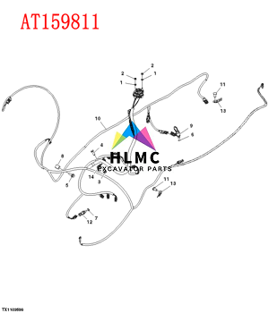 John Deere Backhoe Loader AT159811 AT159811A Pressure Switch 310E 310G 310J 310K 310SJ 310SK 315SJ 315SK