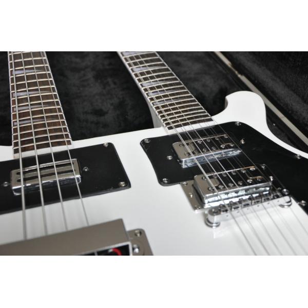 Double neck 4 string 4003 BASS GUITAR and 12 string elctric guitar color can custom guitar big R bridge