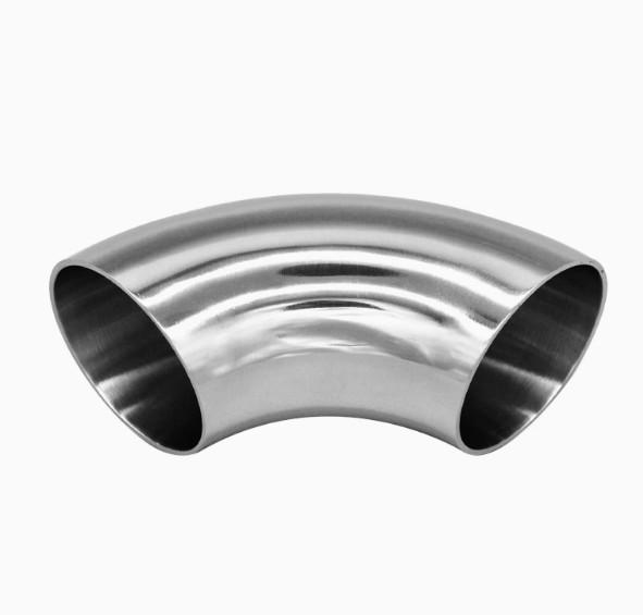 SS304L 316L Stainless Steel Sanitary Pipe Fittings 90 Degree LR Elbow Sanitary Tube