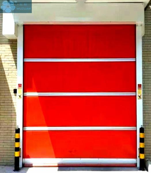 Portas rápidas do obturador do rolo do PVC da ação com a cortina grossa de 0,8/1.5mm