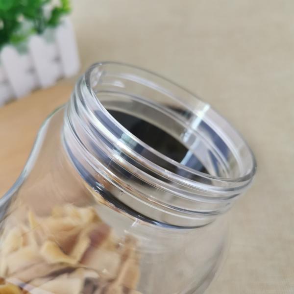 пластиковая банка 1200ml с крышкой