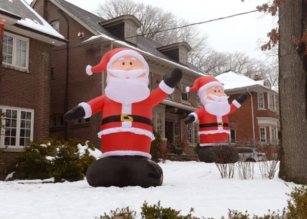 Custom Made Inflatable Advertising Products Inflatable Christmas Santa For Festival