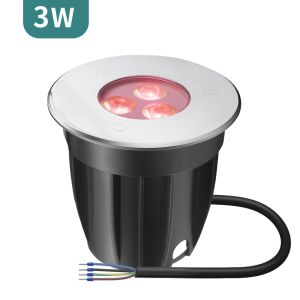 обломоки КРИ света SS316L СИД 3W DC24V RGB подводные земные