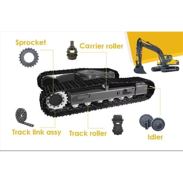 KOMATSU PC10 PC18 Excavator Idler Undercarriage Components Front Idler Assy