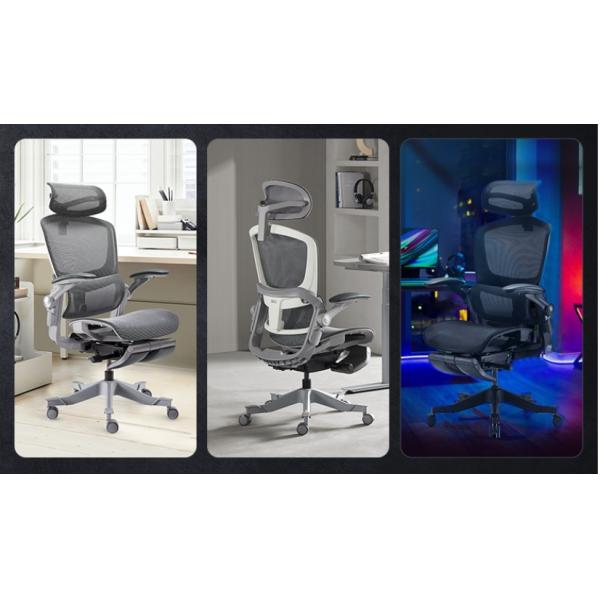 Customized Boss Swivel Office Chair with Adjustable Footrest and Aluminum Metal Armrest