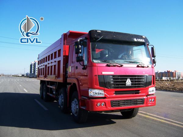 Man Diesel Howo ZZ3317N3067W 8x4 40Ton Dumper Tipper Dump Truck 12 Wheels Dump truck  Red color
