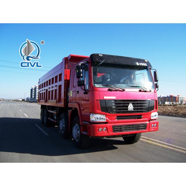 High Loading Capacity New Sinotruk Howo Dump Truck 371 HP 12 Wheels 50 Ton LHD