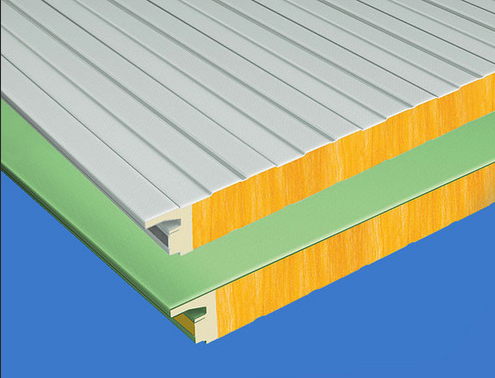 0.3 - 0.6mm Cold Room Panels , Easy Installation Metal Sandwich Panel Roof