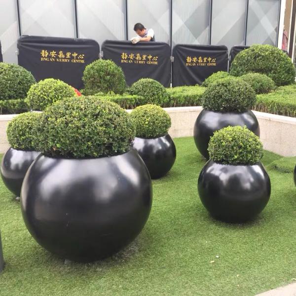 Ball Shape Paint 20cm Dia Odm Stainless Steel Flower Pot